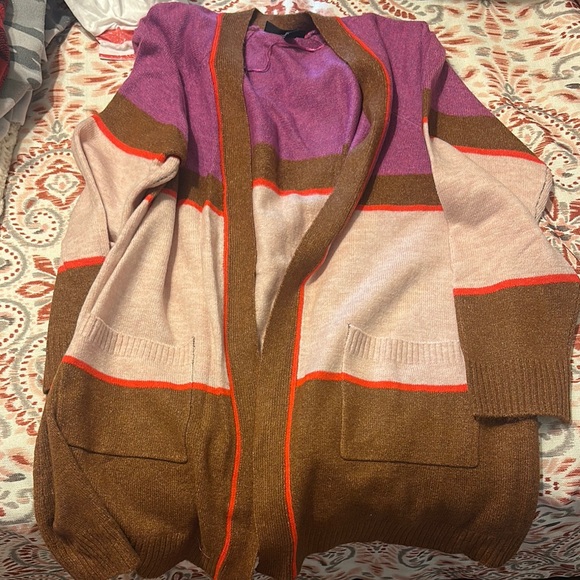 Lane Bryant Sweaters - Lane Bryant Purple and Pink Cardigan Sweater